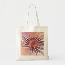 Blumenfantasie, farbenfrohe Abstrakte Fraktal Blum Tragetasche