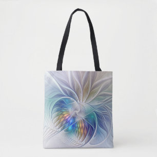 Blumenfantasie, farbenfrohe abstrakte Fraktalblume