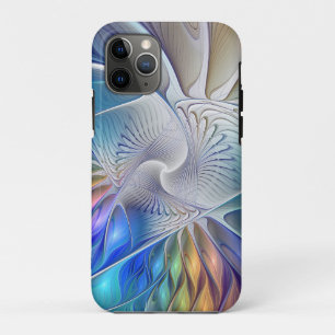 Blumenfantasie, farbenfrohe abstrakte fraktale Blu Case-Mate iPhone Hülle