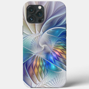 Blumenfantasie, farbenfrohe abstrakte fraktale Blu Case-Mate iPhone Hülle