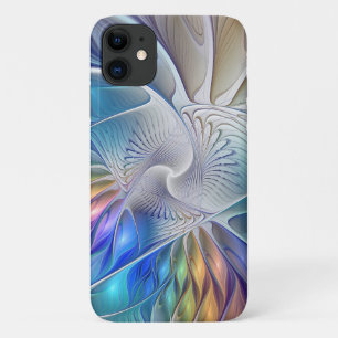 Blumenfantasie, farbenfrohe abstrakte fraktale Blu Case-Mate iPhone Hülle