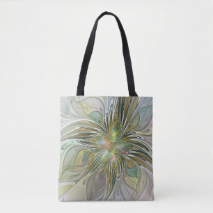 Blumenfantasie Modernes Fraktal Blume mit Gold