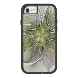 Blumenfantasie Modernes Fraktal Blume mit Gold Case-Mate iPhone Hülle
