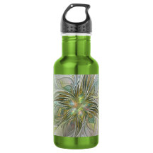 Blumenfantasie Modernes Fraktal Blume mit Gold