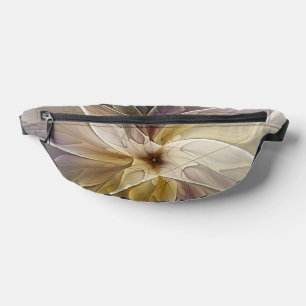 Blumenfantasy Gold Angelpflanzung Abstraktes Frakt Bauchtasche