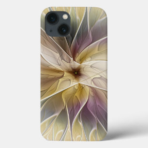 Blumenfantasy Gold Angelpflanzung Abstraktes Frakt iPhone 13 Hülle