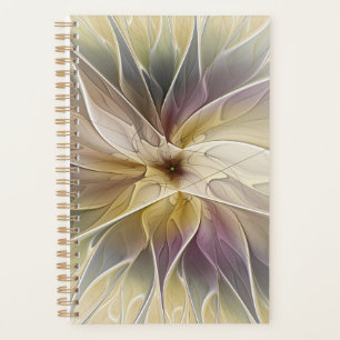 Blumenfantasy Gold Angelpflanzung Abstraktes Frakt Planer