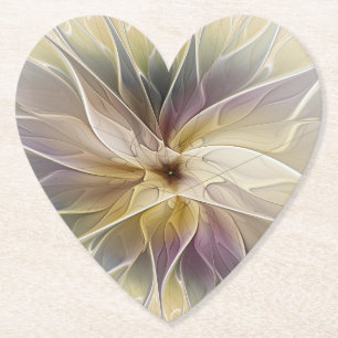 Blumenfantasy Gold Angelpflanzung Abstraktes Frakt Untersetzer