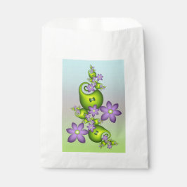 Blumenfantasy Lilac Blume Grüne Formen Fraktal Geschenktütchen