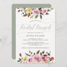 Blumenfantasy| Modern Watercolor Bridal Brunch