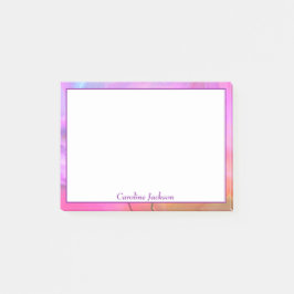 Blumenfantasy personalisiert post-it klebezettel