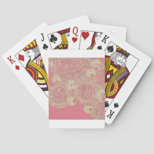 Blumenfarbe des abstrakten rosa Musters Spielkarten
