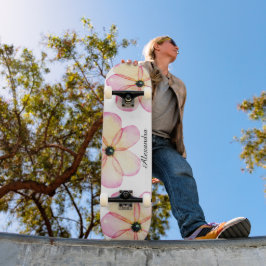 Blumenfarbe Personalisiert Skateboard