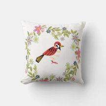 Blumenfarbe und zeichnend Vögel