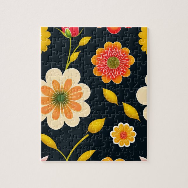 Blumenfarben-Blume Puzzle (Vertikal)