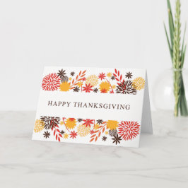 Blumenfarben | Erntedank Cards Feiertagskarte