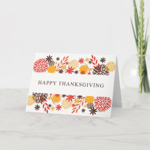 Blumenfarben Erntedank Cards Feiertagskarte
