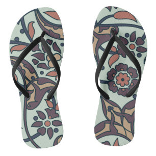 Blumenfarben und Glamour nahtlos modern Flip Flops