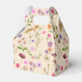 Blumenfarbmuster - rosa, lila, grün geschenkschachtel