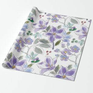 Blumenfarbpapier Geschenkpapier