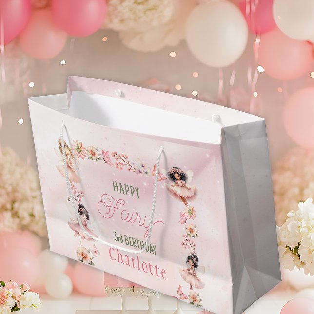 Blumenfee 3. rosa Glitter-Geschenktüte Große Geschenktüte (Von Creator hochgeladen)
