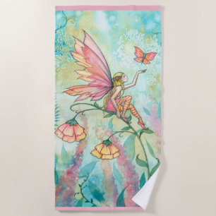 Blumenfee Fantasy Art Strandtuch