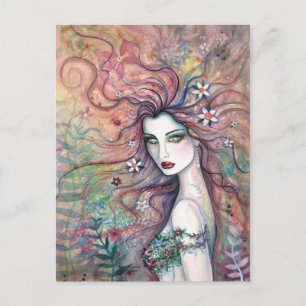 Blumenfee Göttin Chloris Postkarte