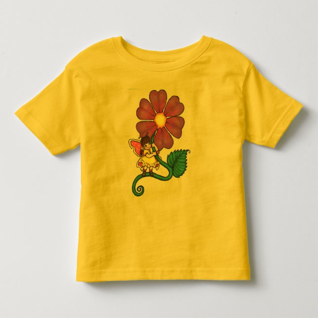 Blumenfee Kleinkind T-shirt (Vorderseite)