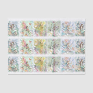 Blumenfee-Kunst Whimsical Watercolor Seidenpapier