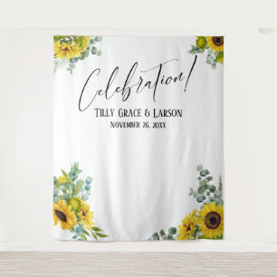 Blumenfeier! Hintergrund für Foto Wandteppich