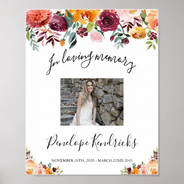 Blumenfeier, Zeichen des Lebens, Zeichen des Fotos Poster (Vorne)