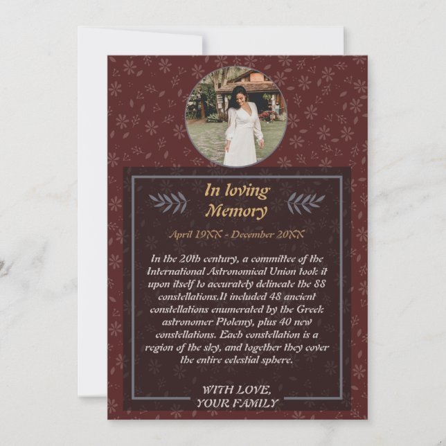 Blumenfeier zur Einladung zum Leben - Digital Te (Vorderseite)