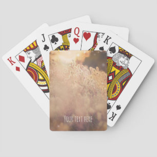 Blumenfeld Ländlich Land Sonnenuntergang Dämmerung Spielkarten