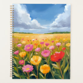 Blumenfeld Landschaftsmalerei Wasserfarbe Planer