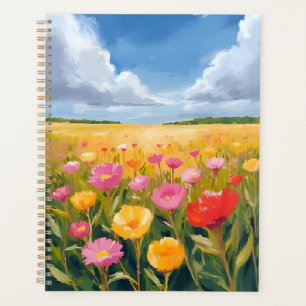 Blumenfeld Landschaftsmalerei Wasserfarbe Planer