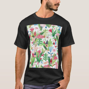 Blumenfelder: Muster für Aquarelle T-Shirt