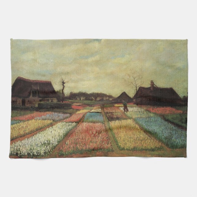Blumenfelder von Vincent van Gogh Geschirrtuch (Horizontal)