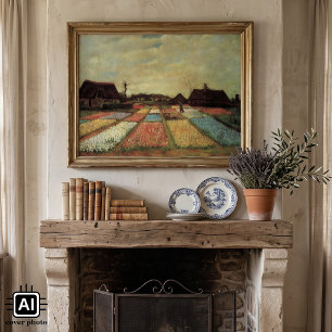 Blumenfelder von Vincent van Gogh Poster