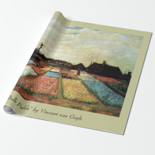 Blumenfelder von Vincent van Gogh. Vintage Blumen Geschenkpapier