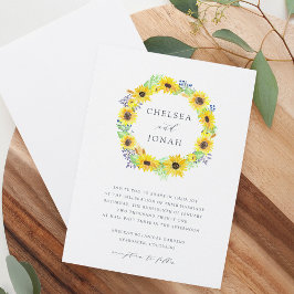 Blumenfelder Wreath Wedding Einladung