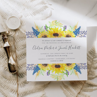 Blumenfelder zum Hochzeitsempfang | Platz Einladung