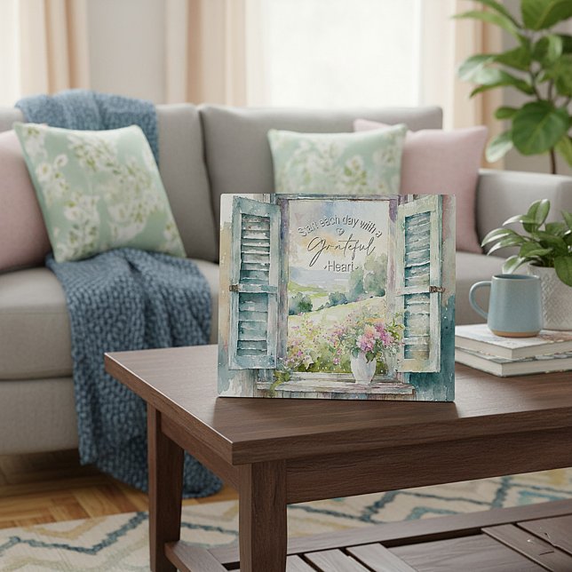 Blumenfenster mit Gratex-Herzfarbe Fotoplatte (Von Creator hochgeladen)