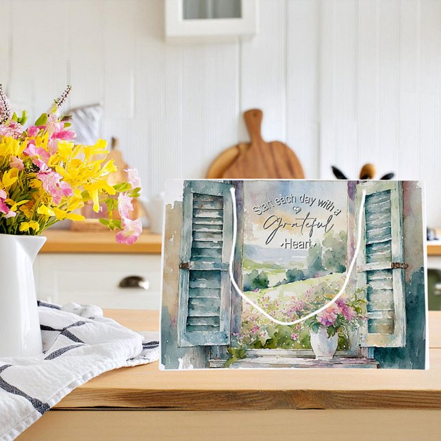 Blumenfenster mit Gratex-Herzfarbe Große Geschenktüte (Von Creator hochgeladen)