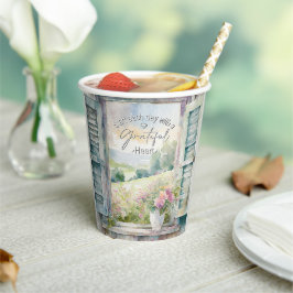 Blumenfenster mit Gratex-Herzfarbe Pappbecher