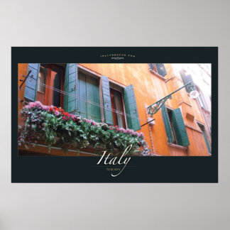 Blumenfenster Poster