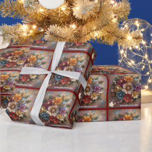 Blumenfeste Geschenkpapier