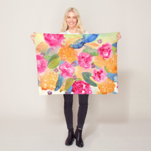 BlumenFleecedecke Fleecedecke