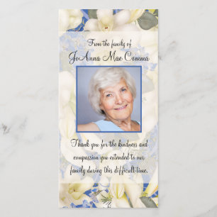 BlumenFoto-Beileid danken Ihnen mit Orchideen Dankeskarte