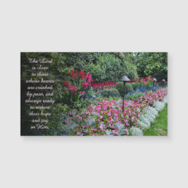 Blumenfotografie-Ermutigungszitat-Magnet Magnetkarte