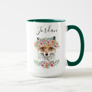 BlumenFox addieren Ihren Namen Tasse